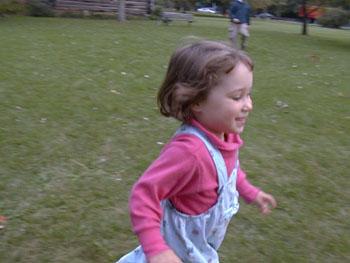 Toddler running