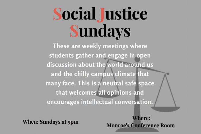 Social Justice Sundays - a weekly event in Eco House