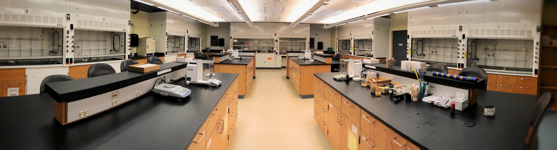 View of the Chemistry Academic Organic Lab