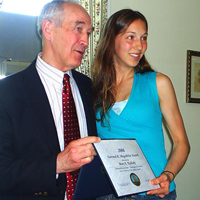 Mary gets the Megathlin Award 2006