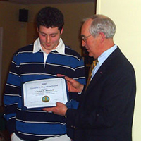 Clay receives the Megathlin Award for 2007