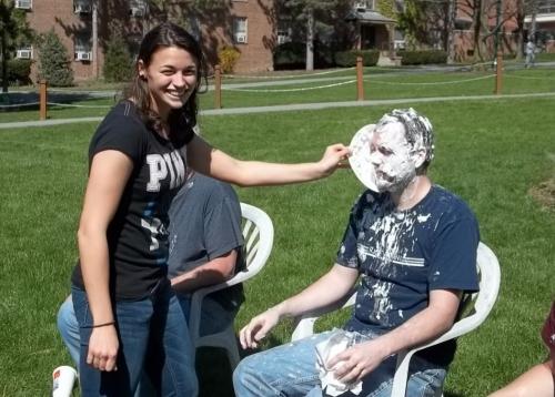 professor after getting pied
