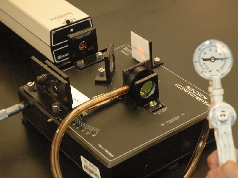interferometer with attached pump