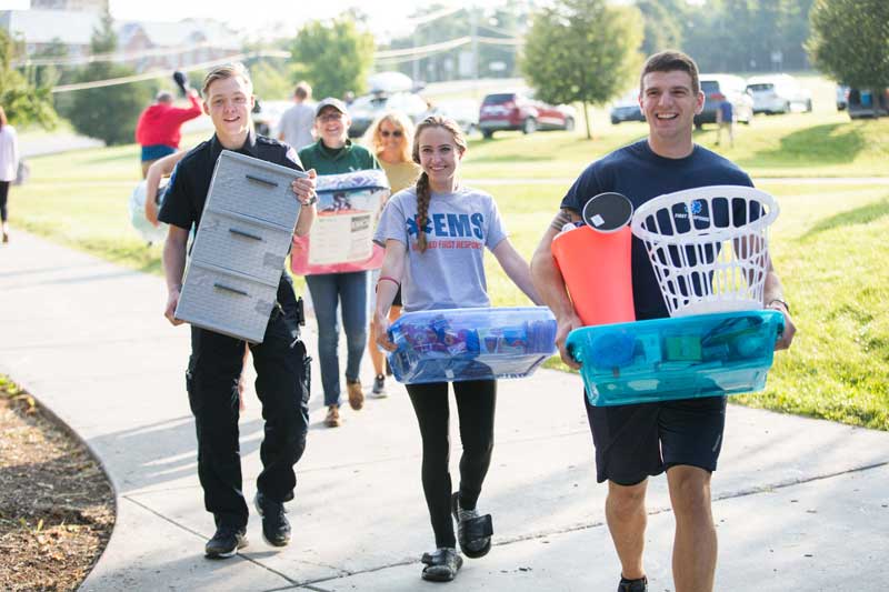 EMS helpers at move-in day