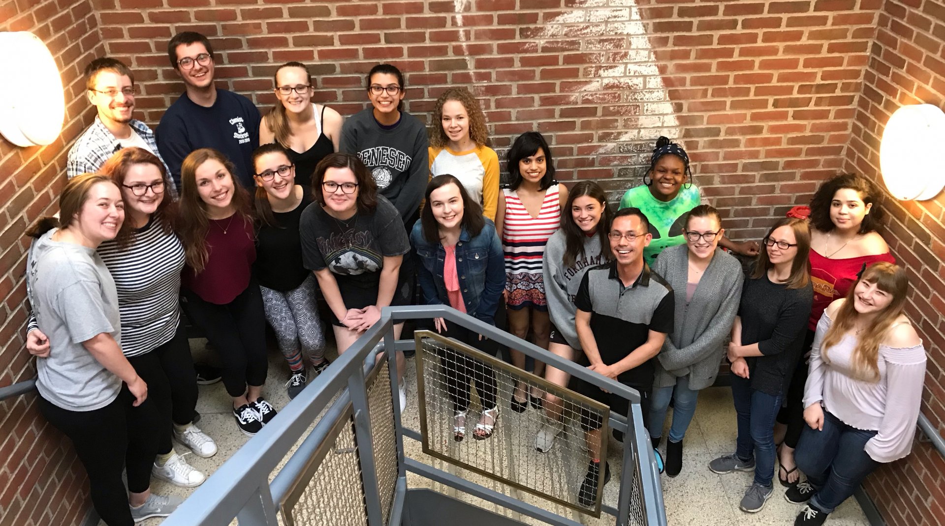 Spring 2019 Stockroom Student staff. Not all students pictured.