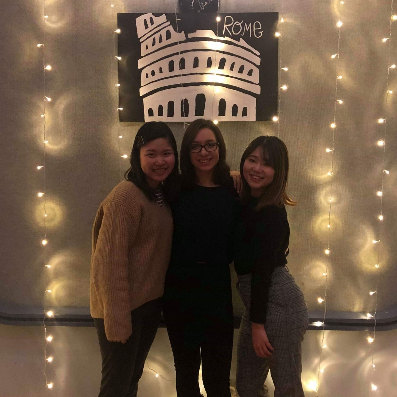 Micayah, Anna, and Yuki at Holiday Jubilee, Fall 2018