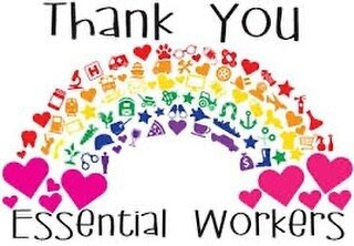 Thank you essential workers image