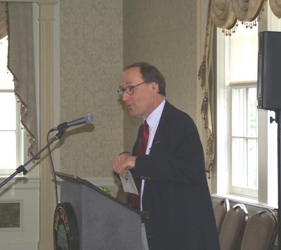 SUNY Geneseo President Christopher Dahl opens the Alumni Lecture and Honors/Awards Ceremony