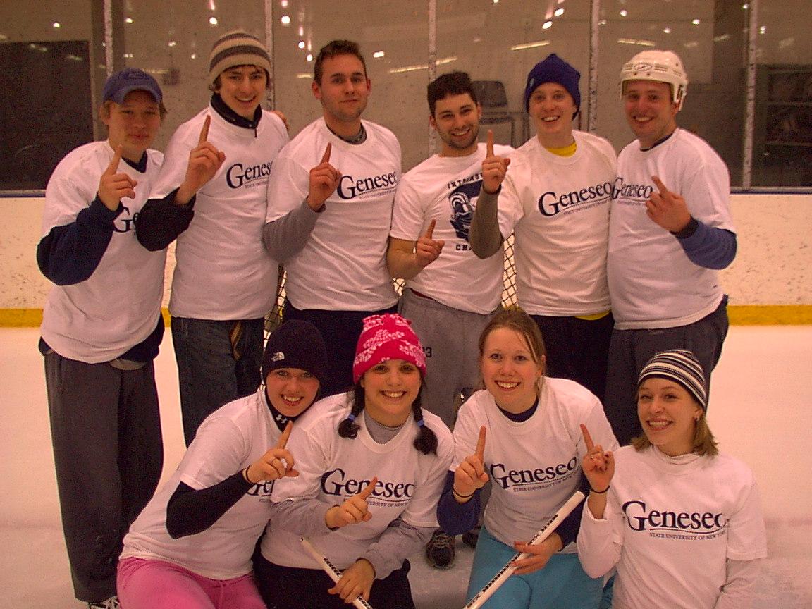 Coed rec broomball Champs 1