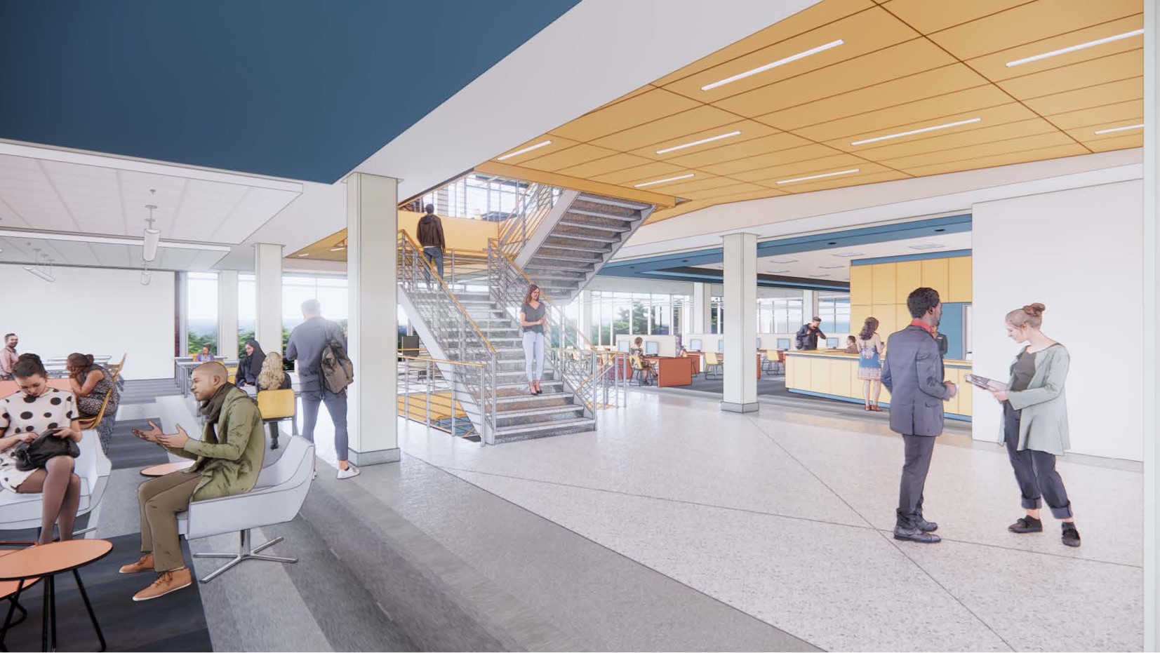 Milne Architectural Rendering Main Level Lobby
