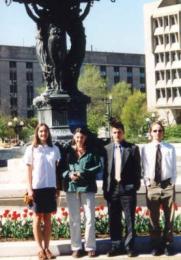 Geneseo's Nuclear Research group at a conference in Washington, D.C.