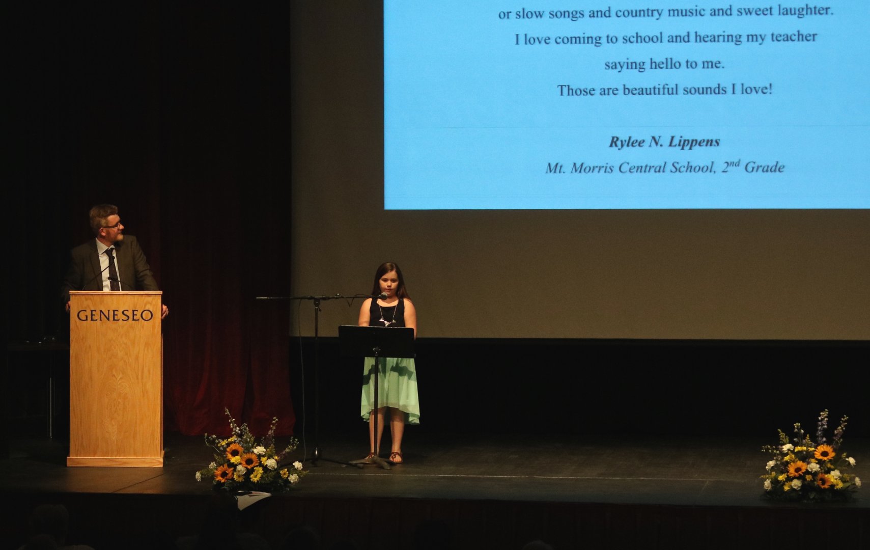 Rilee N. Lippens reads poem