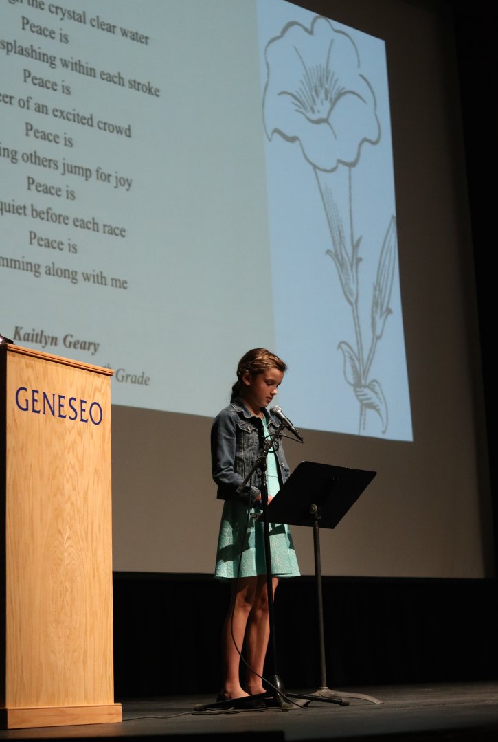 Kaitlyn Geary reads poem