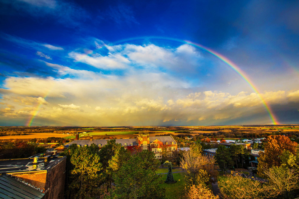 Geneseo Landscape with Rainbow
