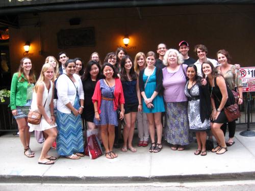 Group photo of students to attended 2012 Conference in chicago 