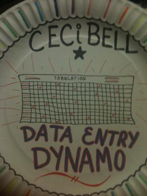 Ceci Bell paper plate