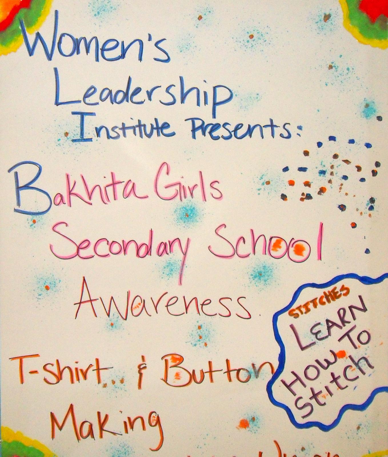 Women's leadership poster