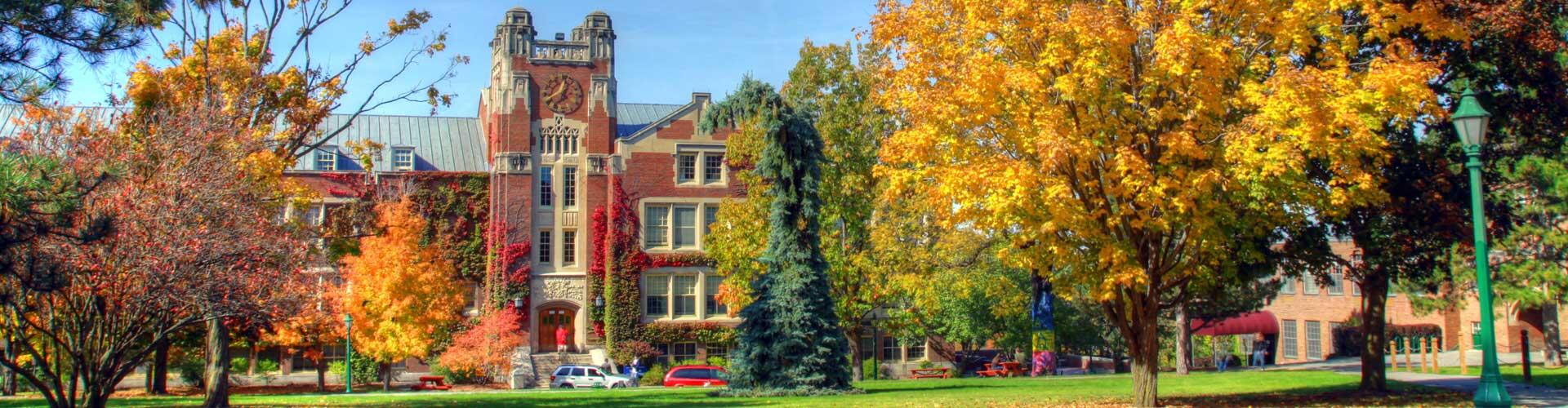 Sturges Hall in fall.