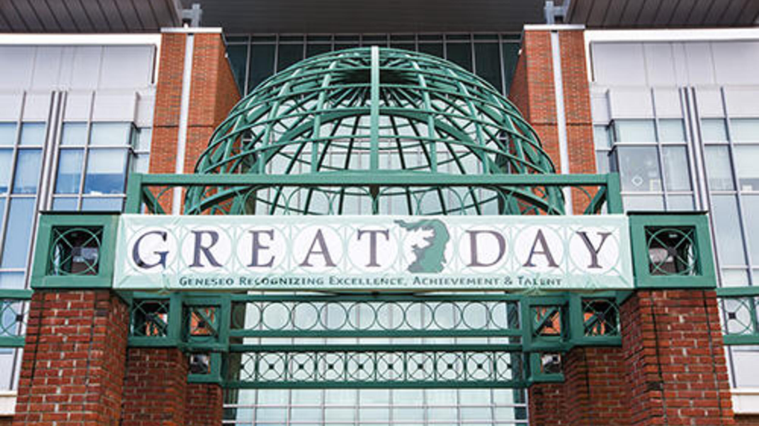 GREAT Day banner across the Integrated Science Center