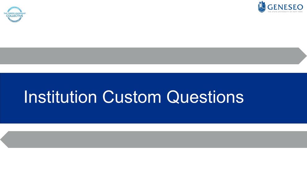 Institution Custom Questions