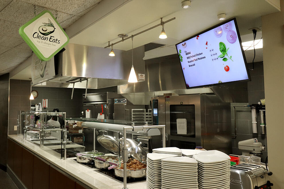 Clean Eats station at Letchworth Dining Complex.