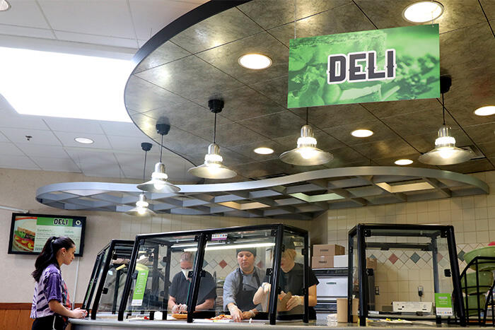 Deli station located upstairs at Mary's in the Mary Jemison Dining Complex.