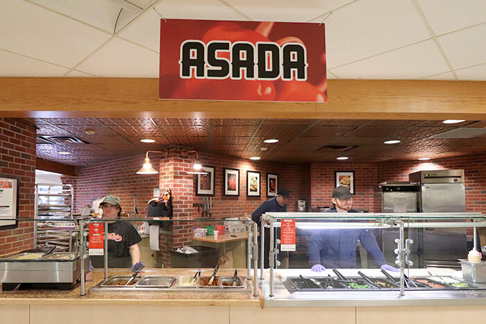 Asada station at Mary Jemison Dining Complex.