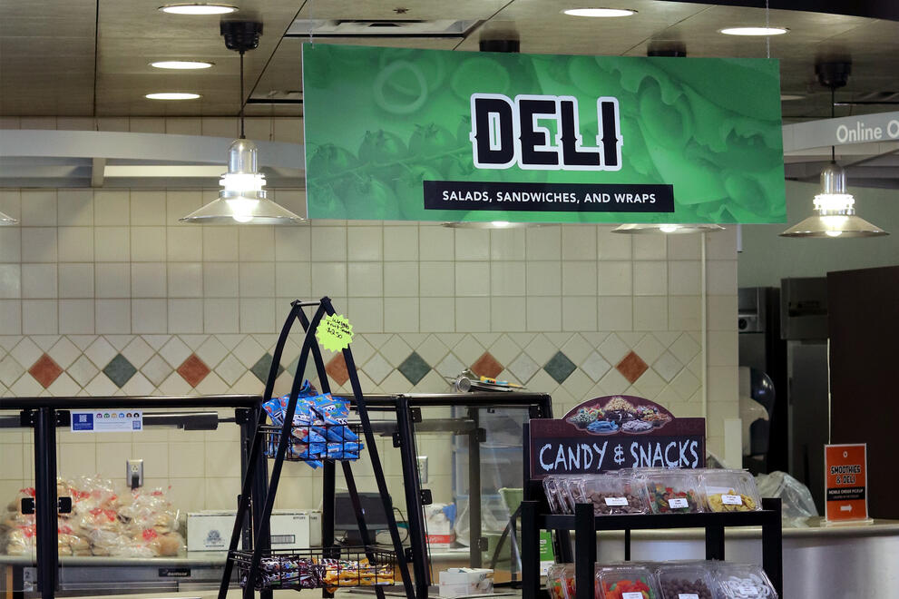 Deli station upstairs at Mary's at the Mary Jemison Dining Complex.