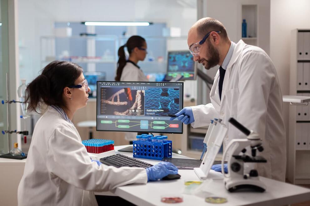 doctors researching