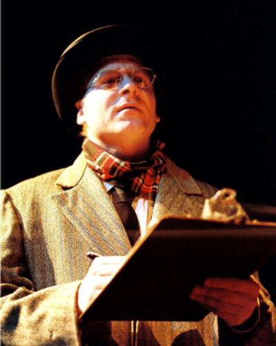 Ray Boucher in costume for a play.