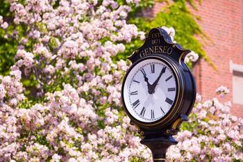 Suny Geneseo Campus Spring Clock