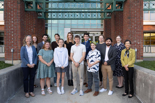 A group photo of the 2021-2022 Presidential Scholars from SUNY Geneseo