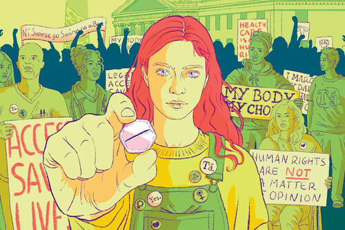 Detail of Pills and Protest: Abortion Access in Ireland