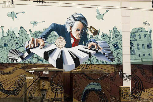 Graffiti of Ludwig van Beethoven