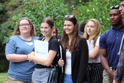 McNair students on a graduate school campus visit.