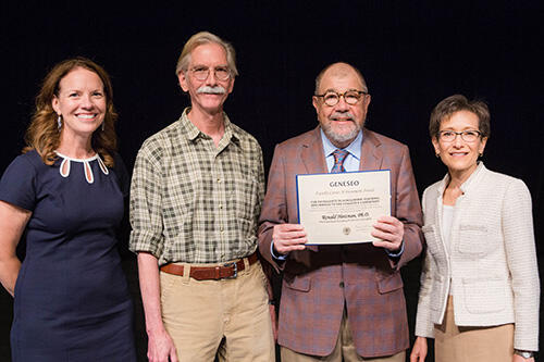 Ron Herzman receives Faculty Career Achievement Award