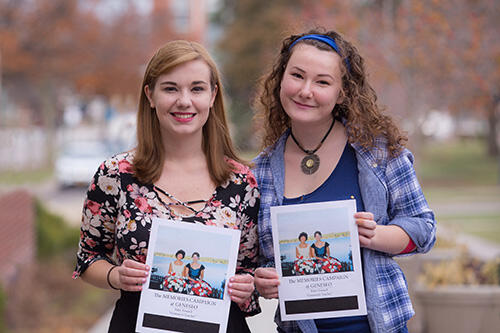 Memories Campaign Editor-in-Chief Holly Gilbert (left) and header interviewer Casey Vincelette