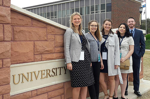 Students at NCUR conference in Oklahoma