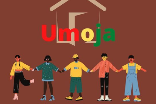 Promotional flyer for Umoja House (Office of Multicultural Programs &amp; Services)