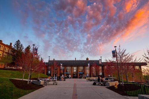 College Union at sunset