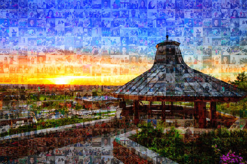 Gazebo Mosaic (SUNY Geneseo/Keith Walters '11)