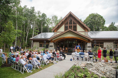 Letchworth State Park nature center ribbon cutting Letchworth State Park nature center ribbon cutting