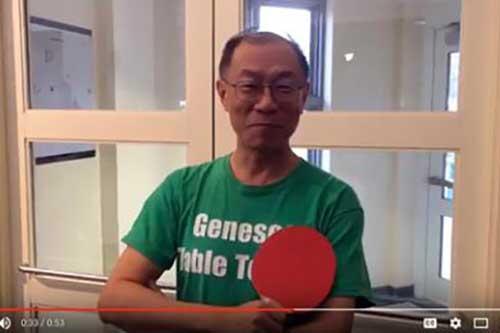 Professor Gu with Ping Pong