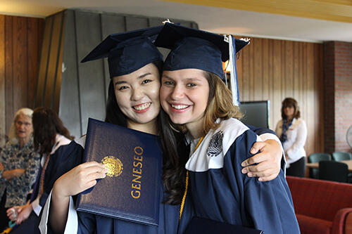 Speech Buddies SoJin Lee '17 and Emily Rogers '17