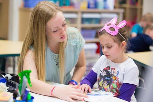 Student teacher Allie Henry 