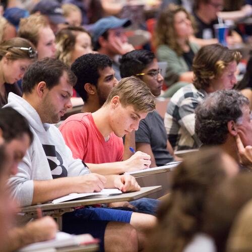 students in lecture hall
