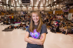 amanda flannery at the 2016 Relay for Life at Kuhl Gym