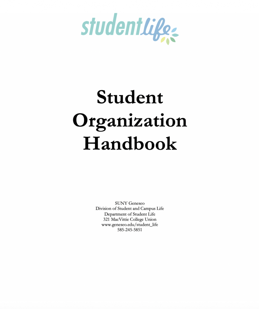 Student Organization Handbook