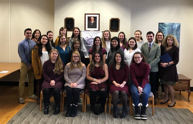 Inductees to Alpha Phi Chapter of Phi Sigma Iota