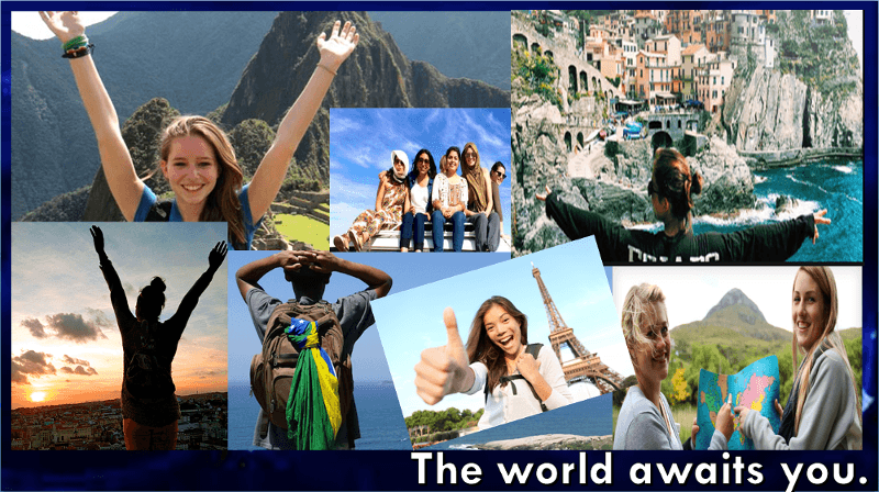 The world awaits you.